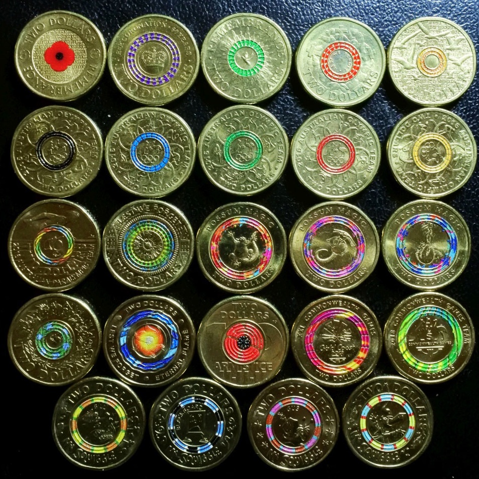 Colorized Coins Coin Talk